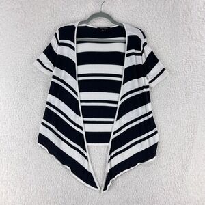 White House Black Market Open‎ Short Sleeve Cardigan Sweater Womens Knit Size M